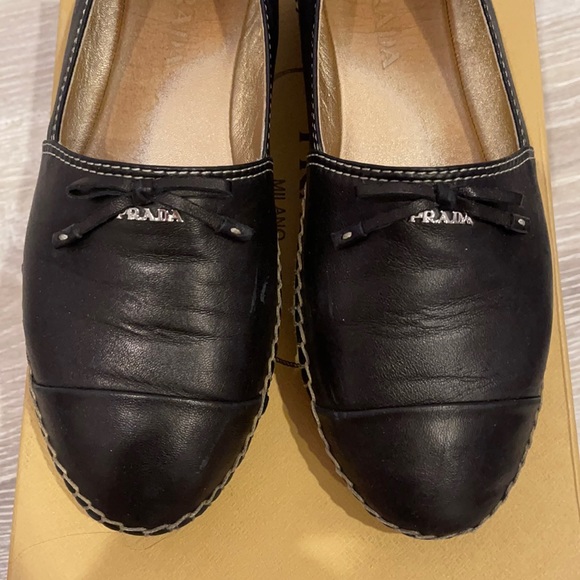 💥PRICE DROP💥AUTHENTIC PRADA Leather Espadrilles - Picture 7 of 14